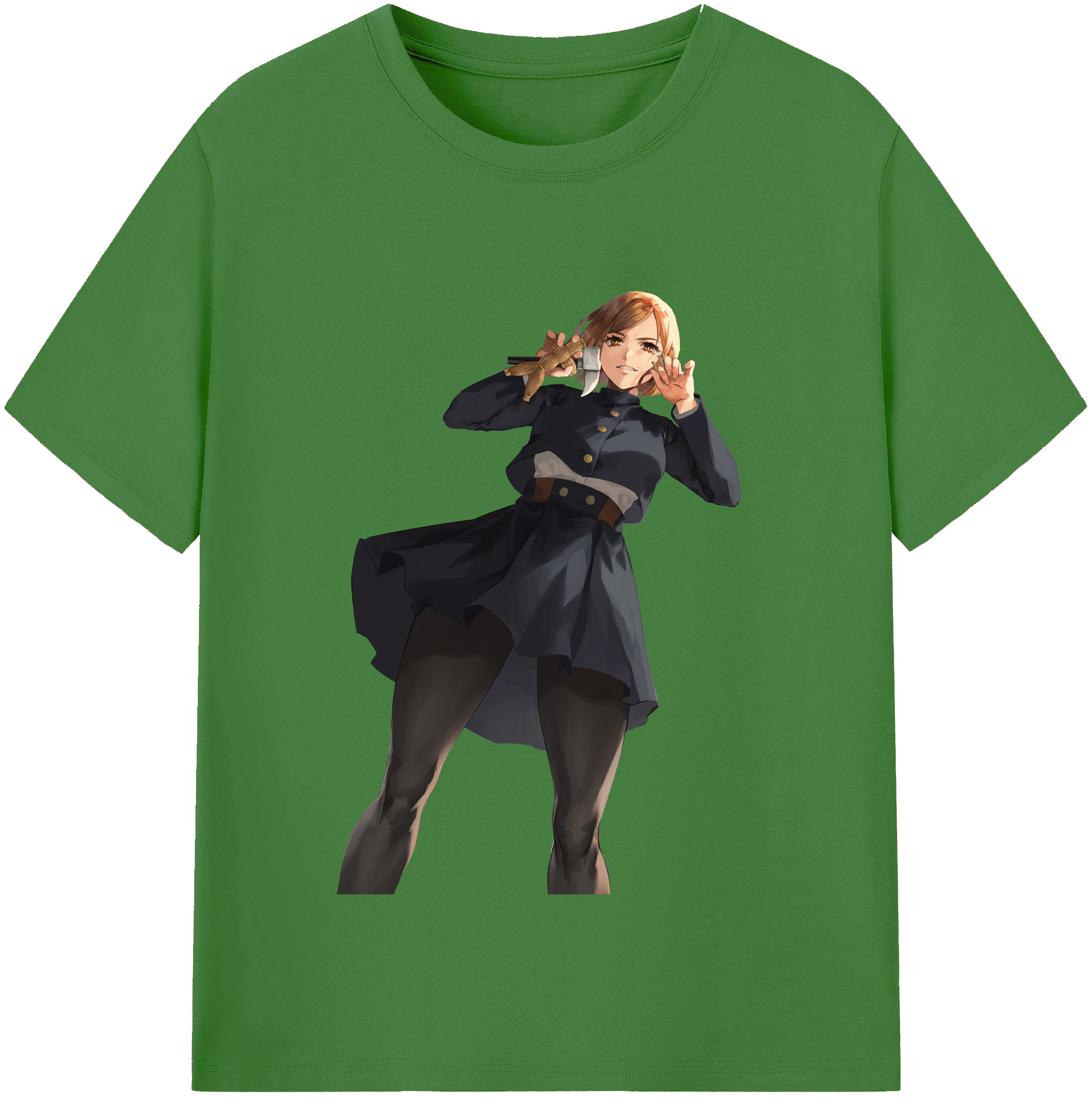 （画像用） 呪術廻戦 Jujutsu Kaisen レディースカジュアルプリントTシャツ（綿100％）